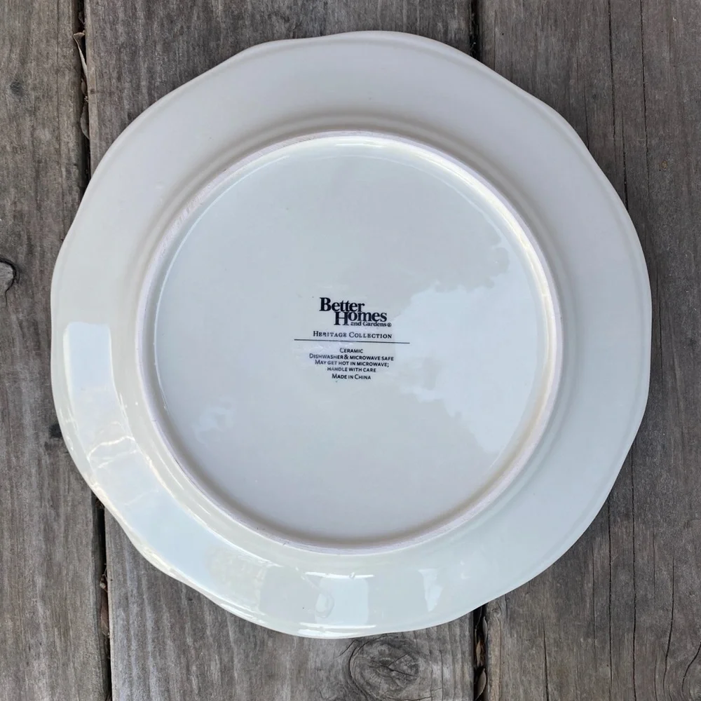 Better Homes & Gardens Heritage Collection Salad Plate Holiday Christmas Deer